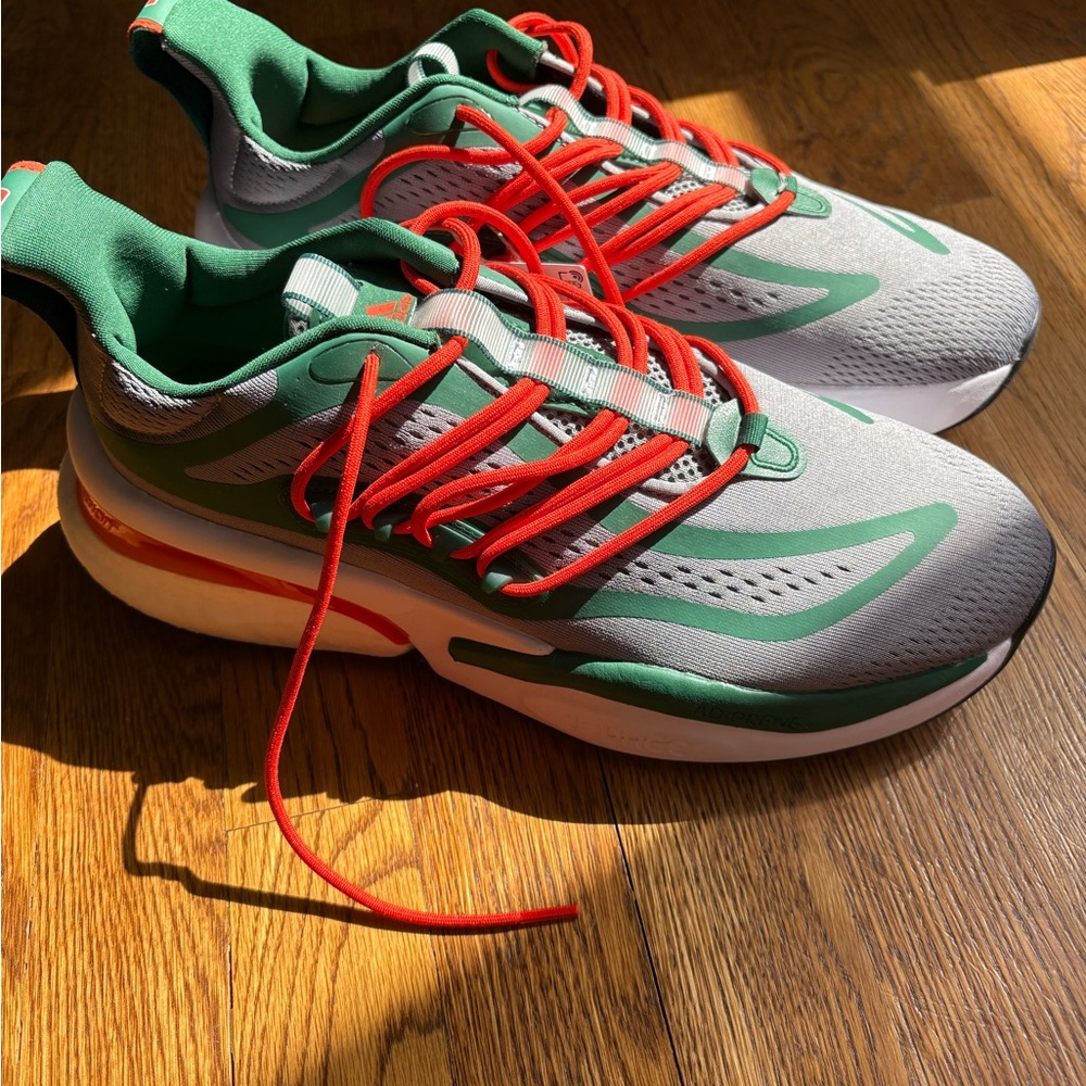 UMIAMI Men’s adidas Green and Gray Athletic Shoes